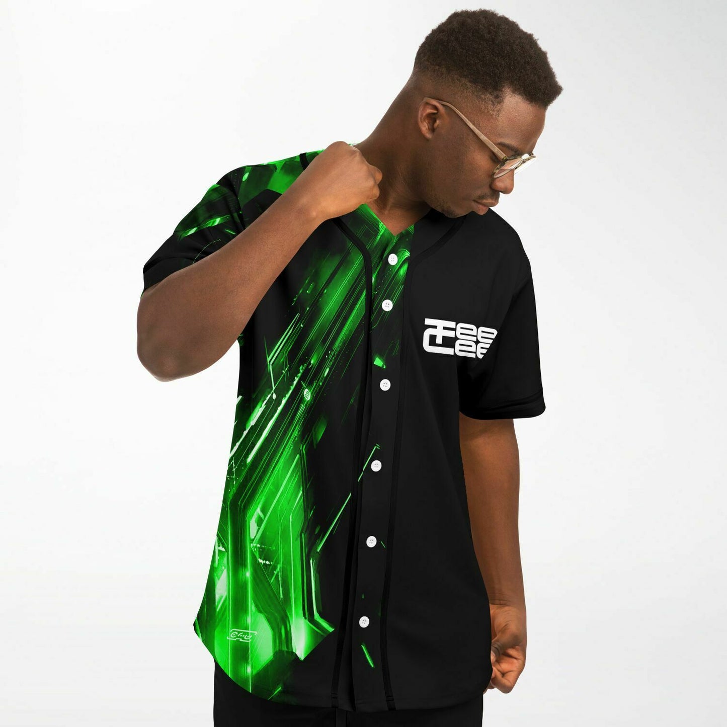 Green teecee baseball jersey