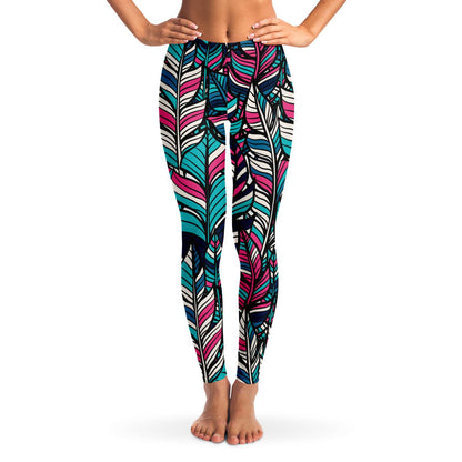 Colorful feathers Leggings