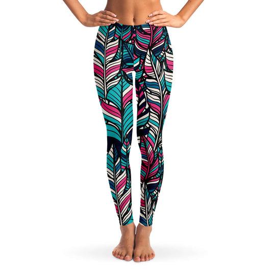 Colorful feathers Leggings