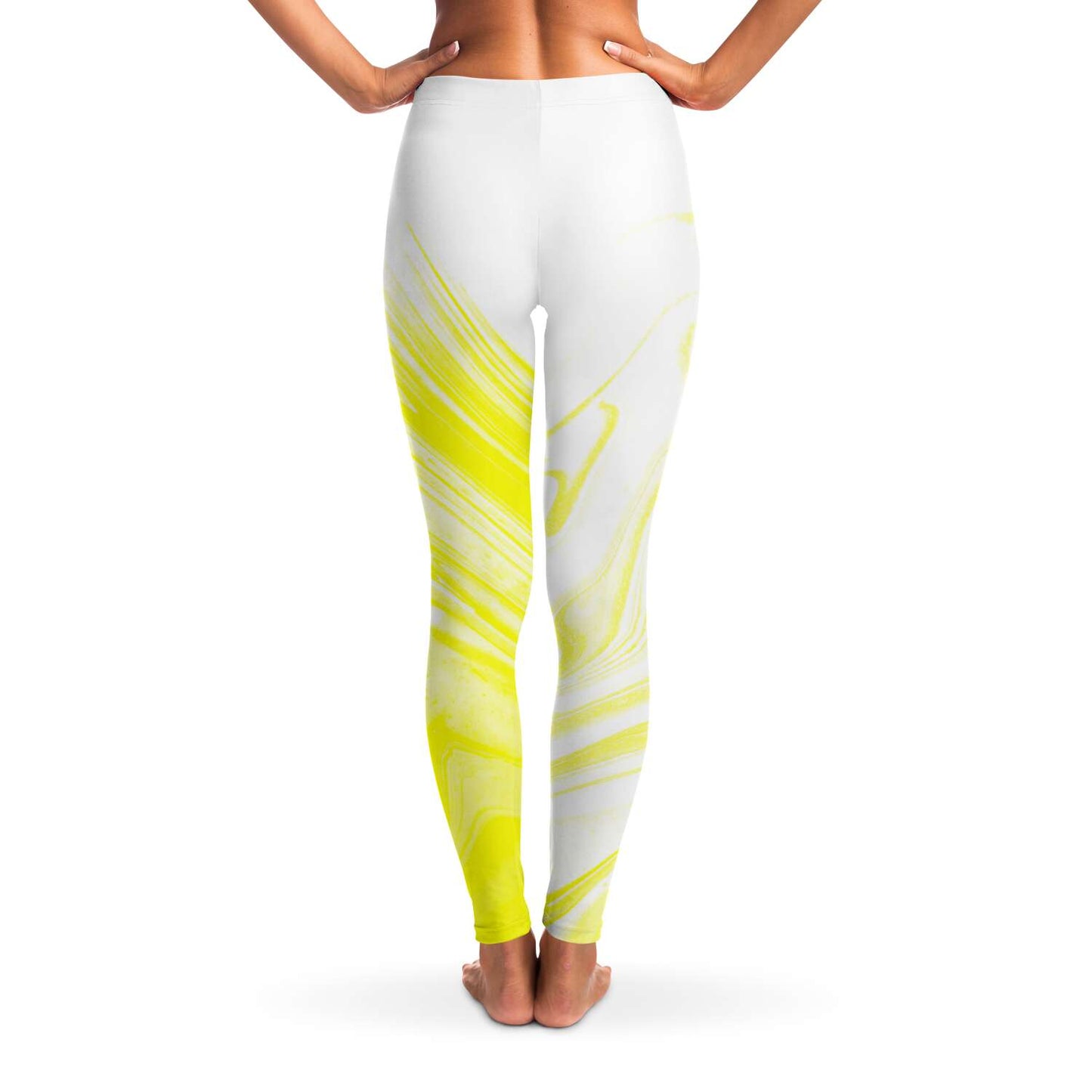 Yellow tossed Leggings