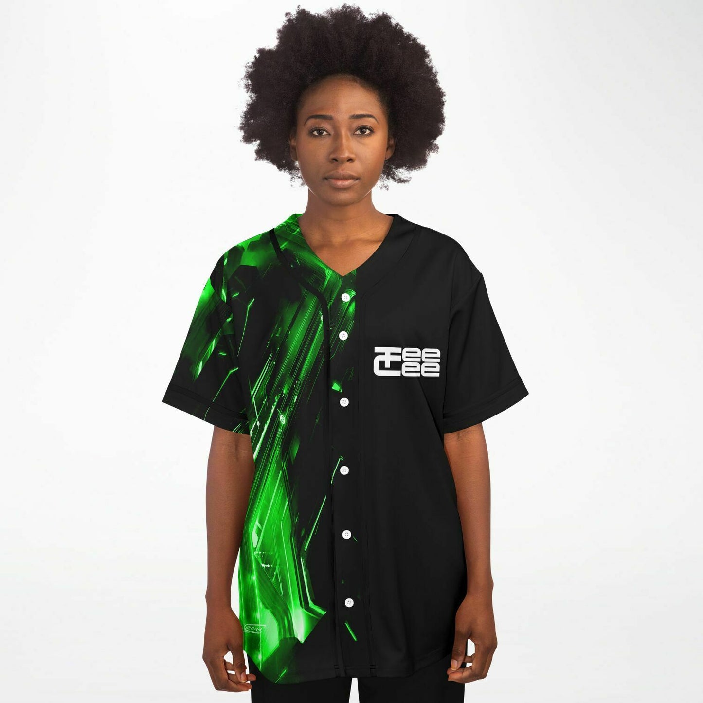 Green teecee baseball jersey