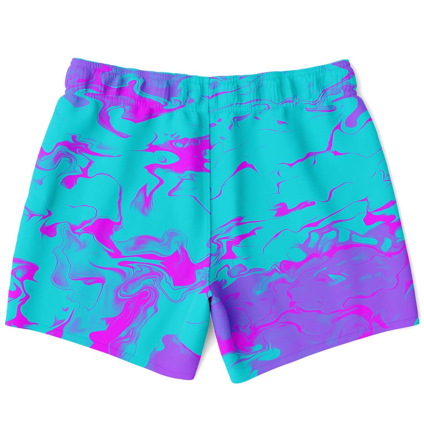 purple blue trippy swim trunk