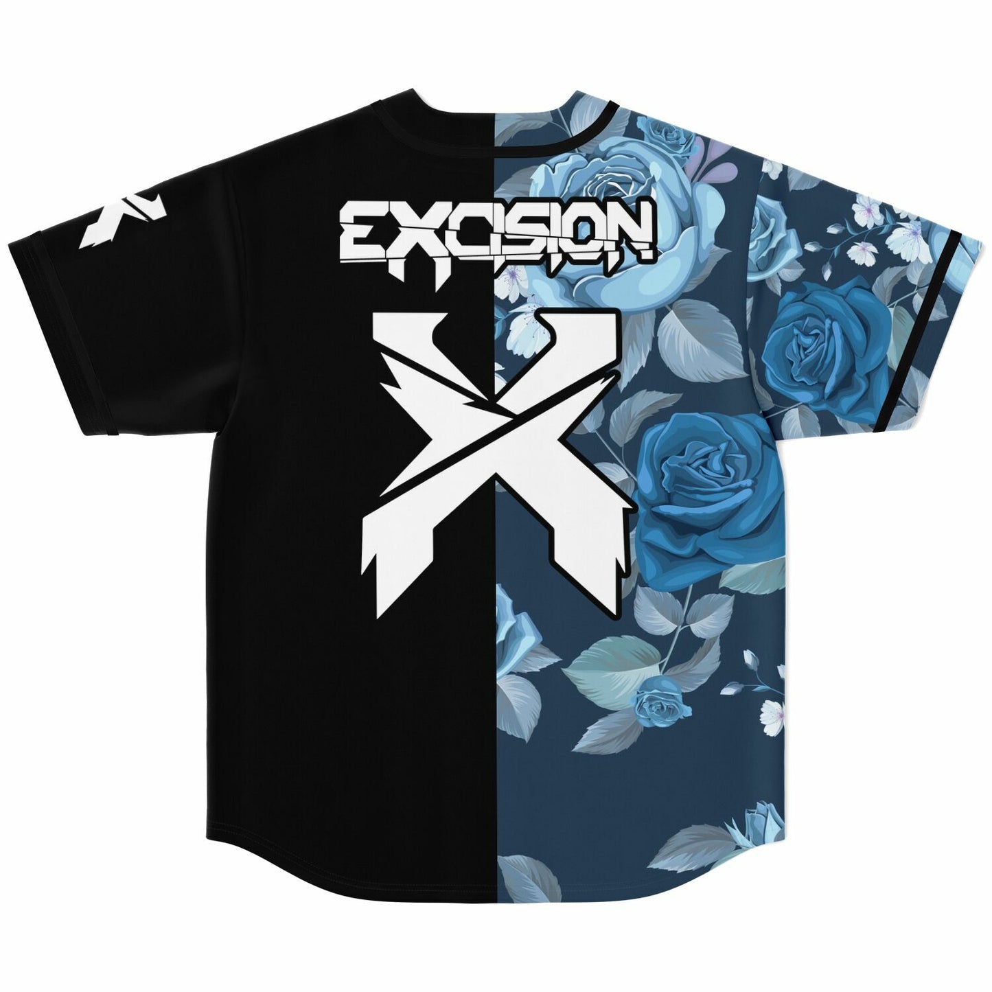 Blue flowers excision jersey