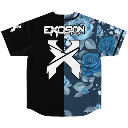 Blue flowers excision jersey
