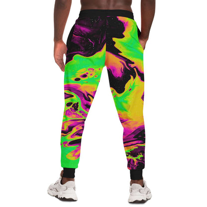 Colorful acid trip jogger