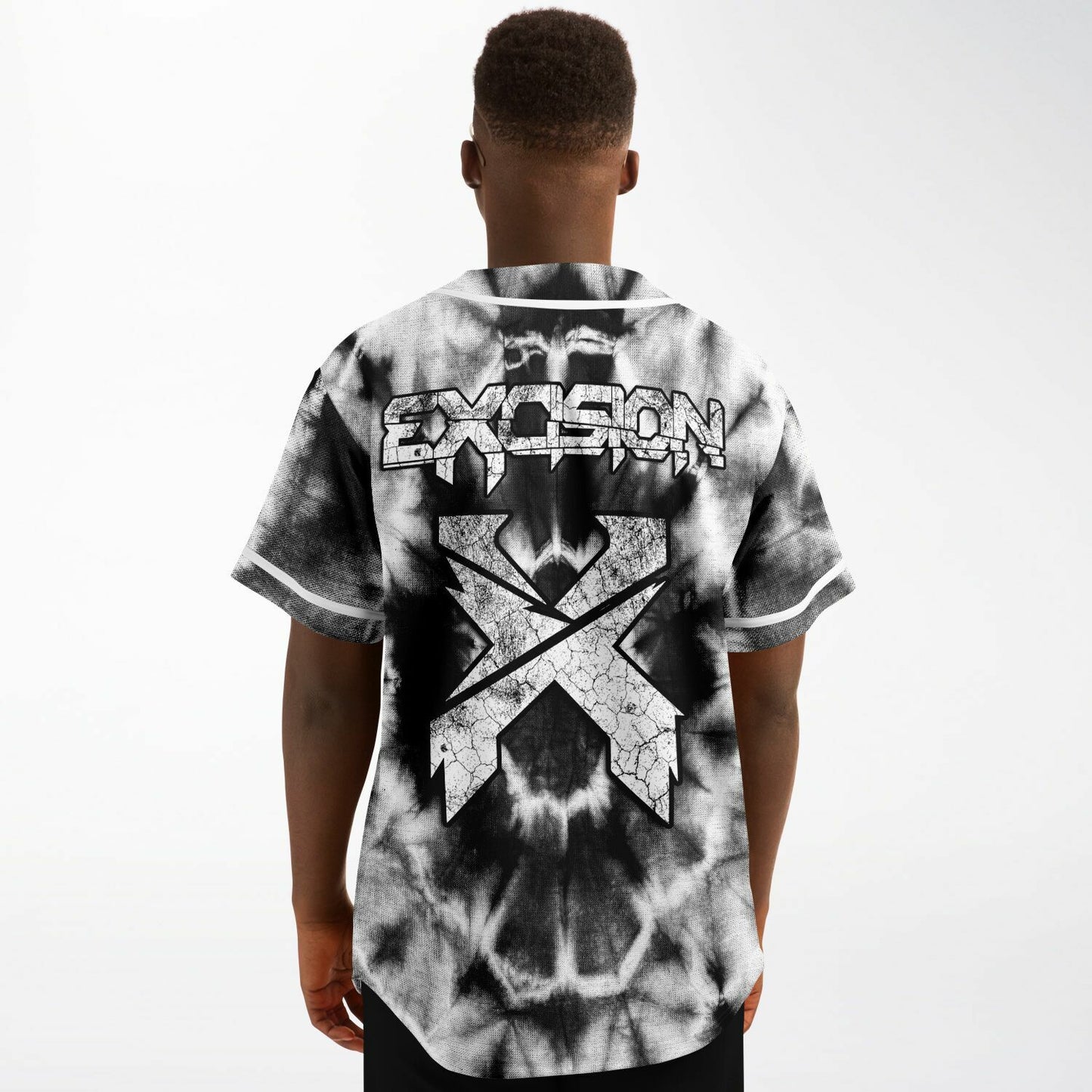 Tie dye excision baseball jersey