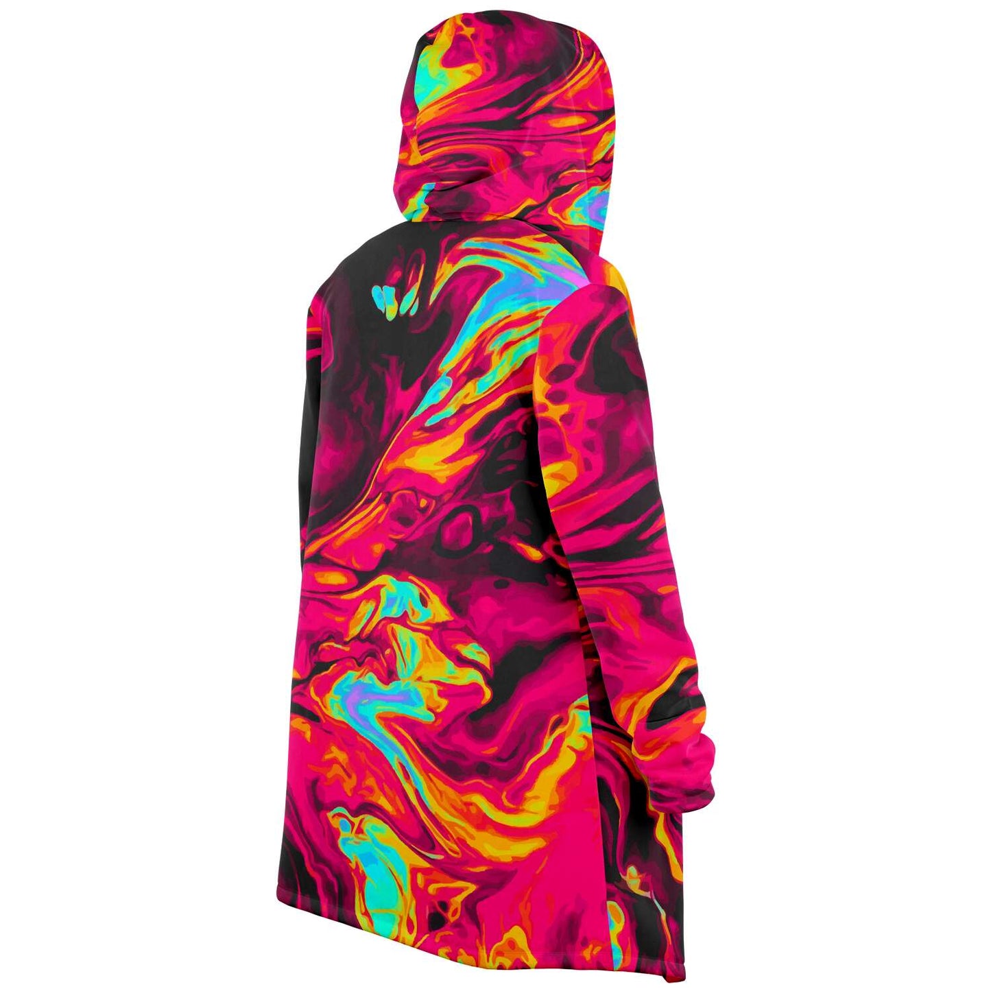 Aesthetic oil silk cloak