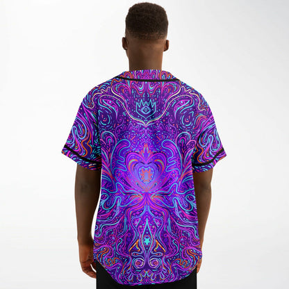 Trippy psychedelic baseball jersey