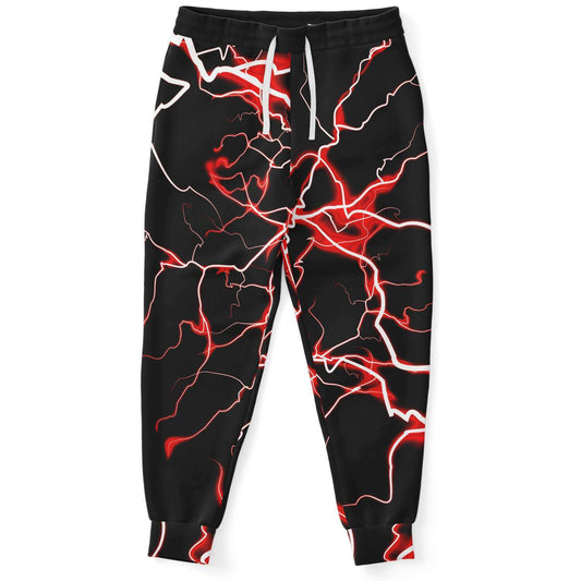 Red electric bolt jogger
