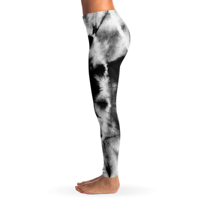 B&W Tie dye Leggings