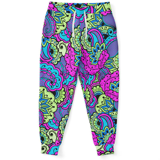 Colorful paisley jogger