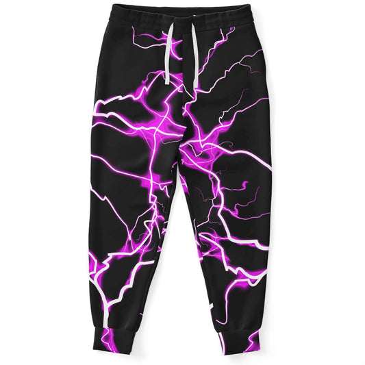 Pink electric bolt jogger