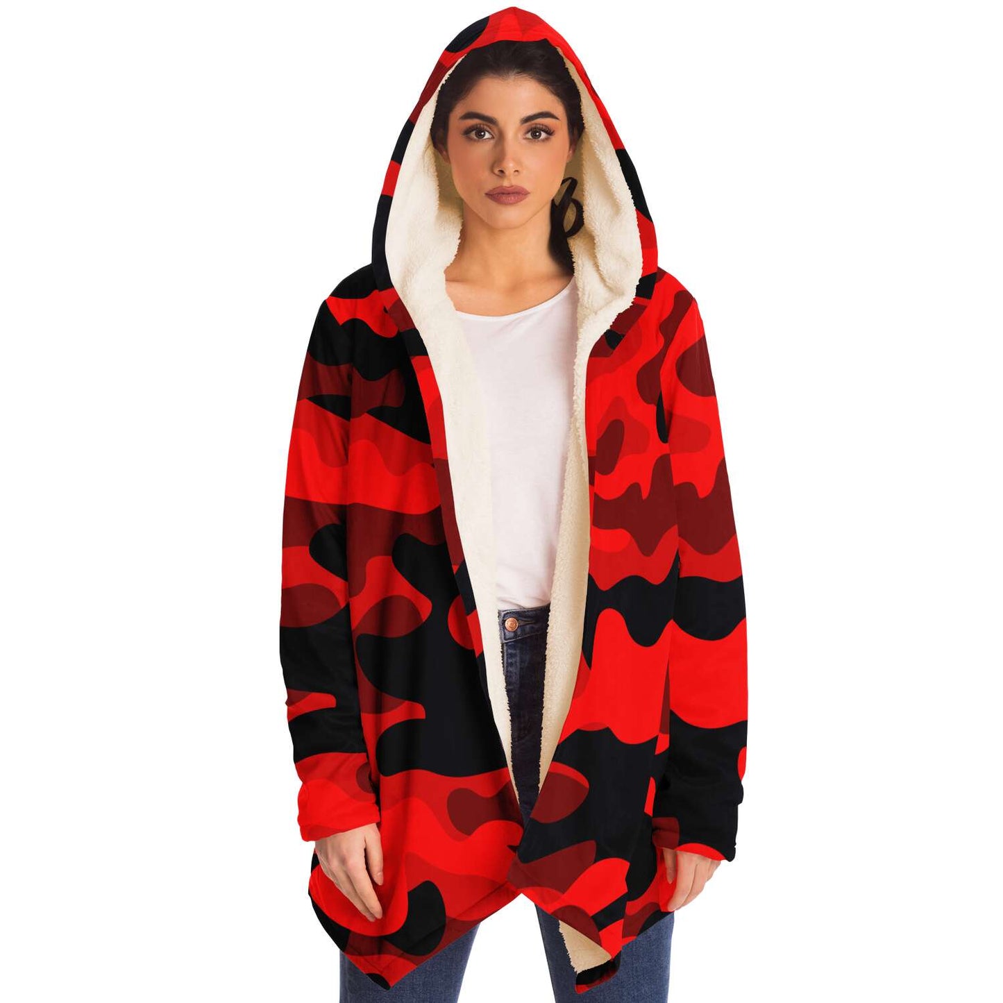 Red camouflage Cloak