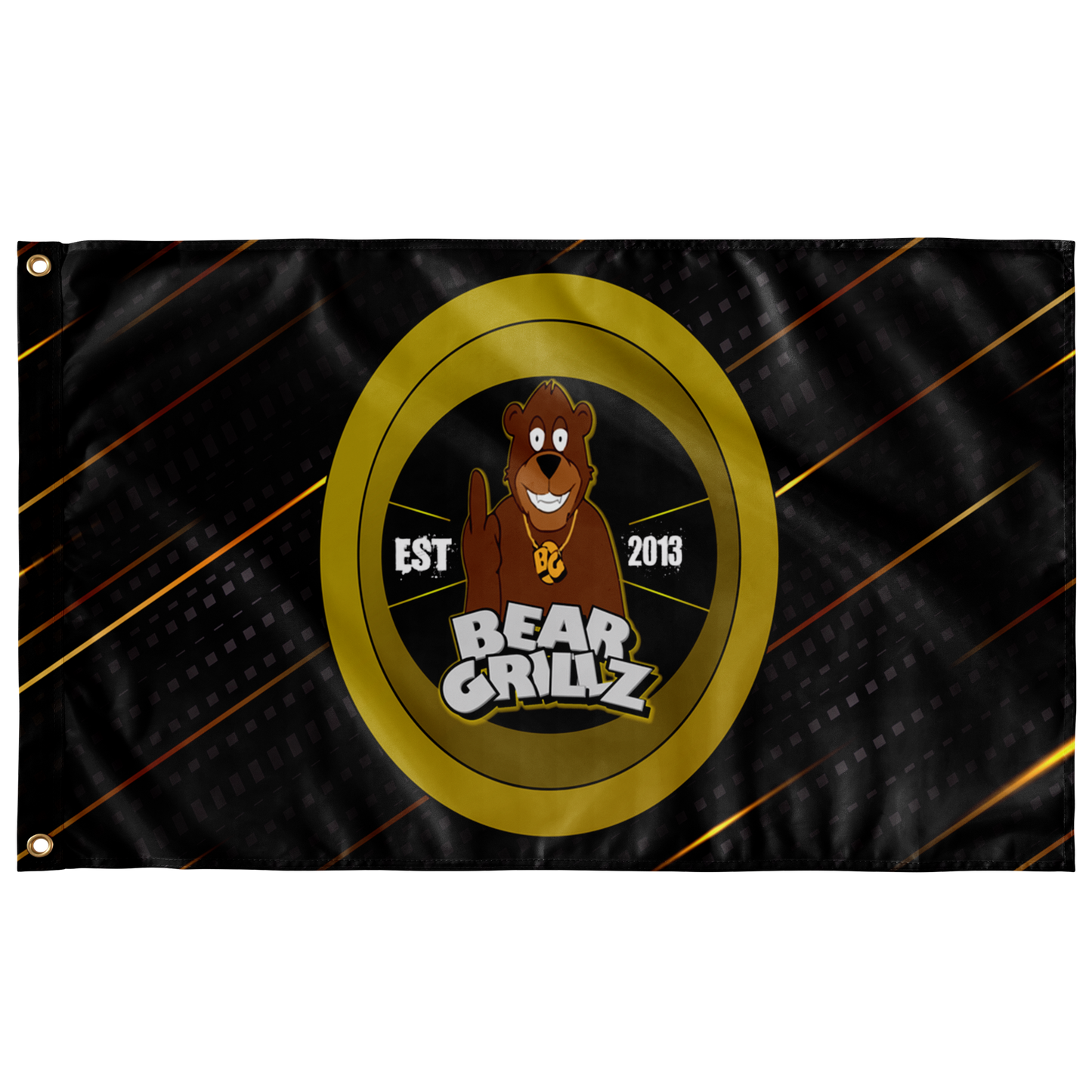 BEAR GRILLZ FLAG