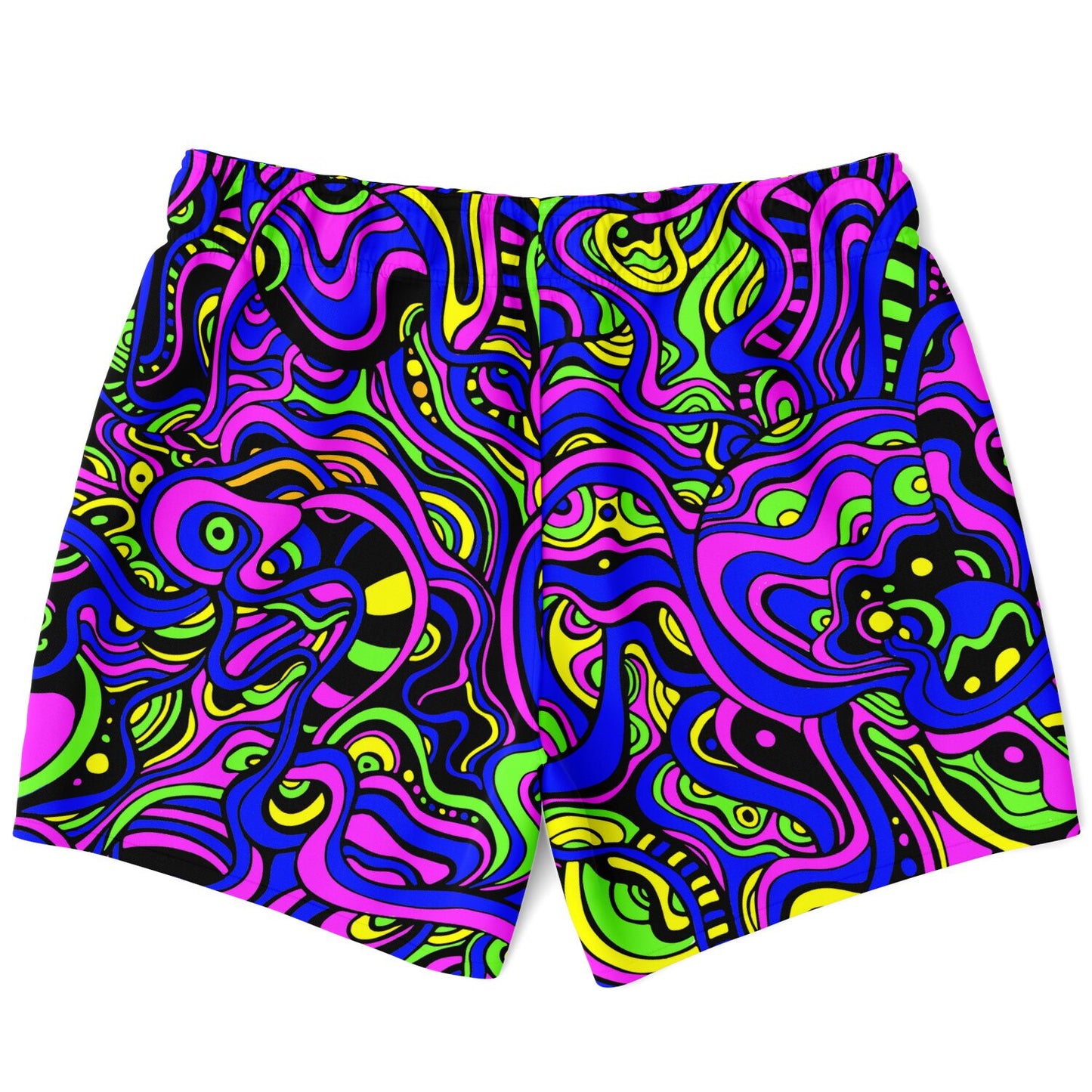 Psychedelic swim trunks