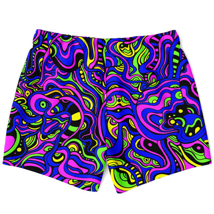 Psychedelic swim trunks