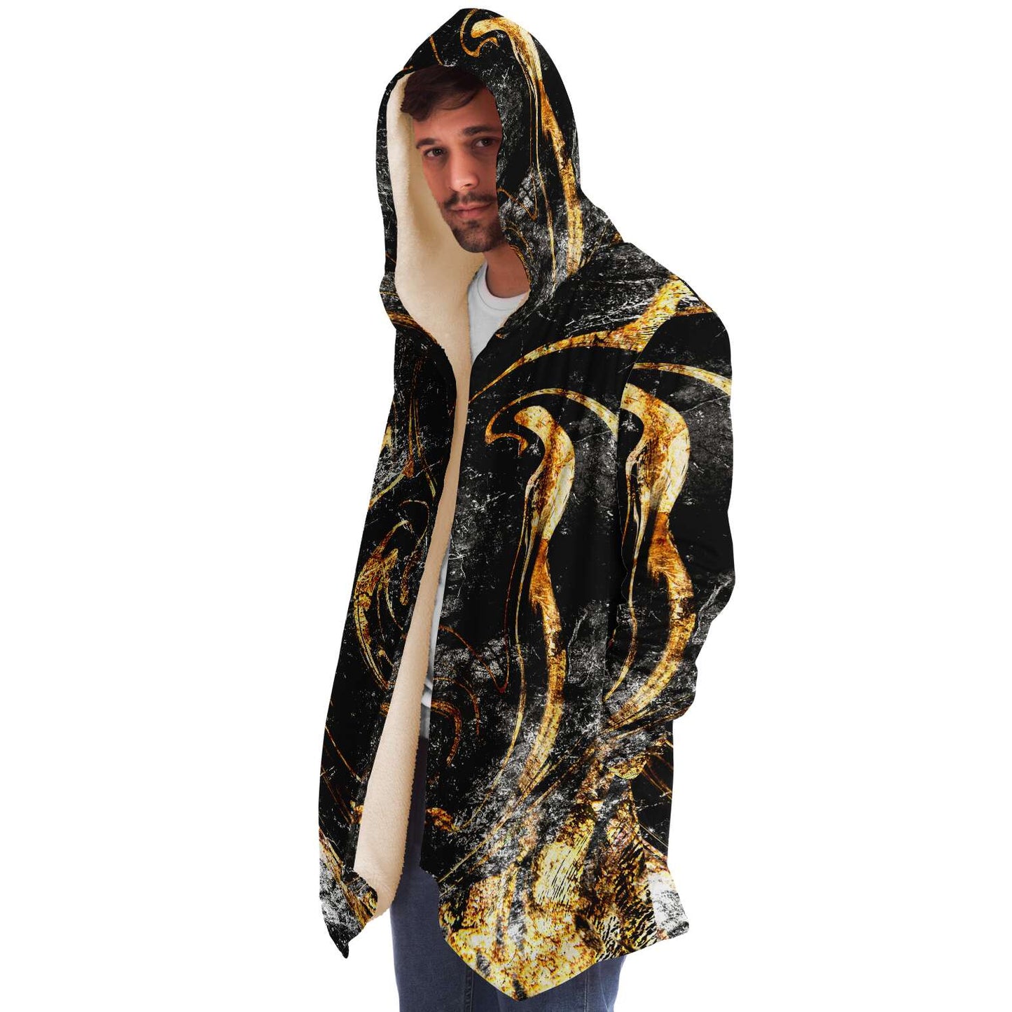 Marbled in gold cloak