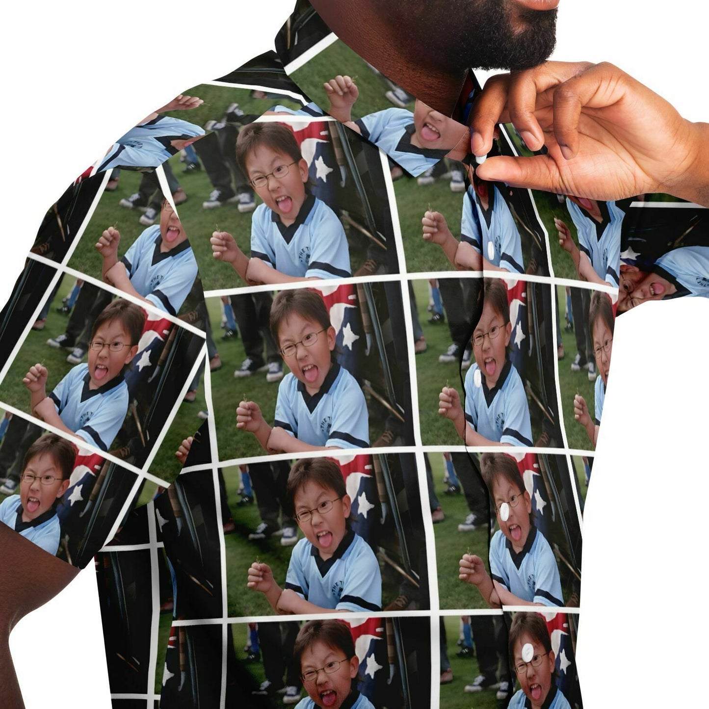 Byong-Son custom short sleeve button down shirt