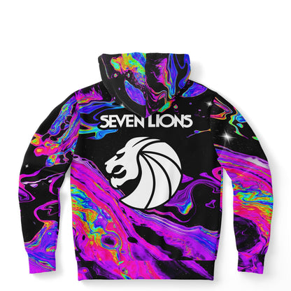 Trippy Oil silk hoodie