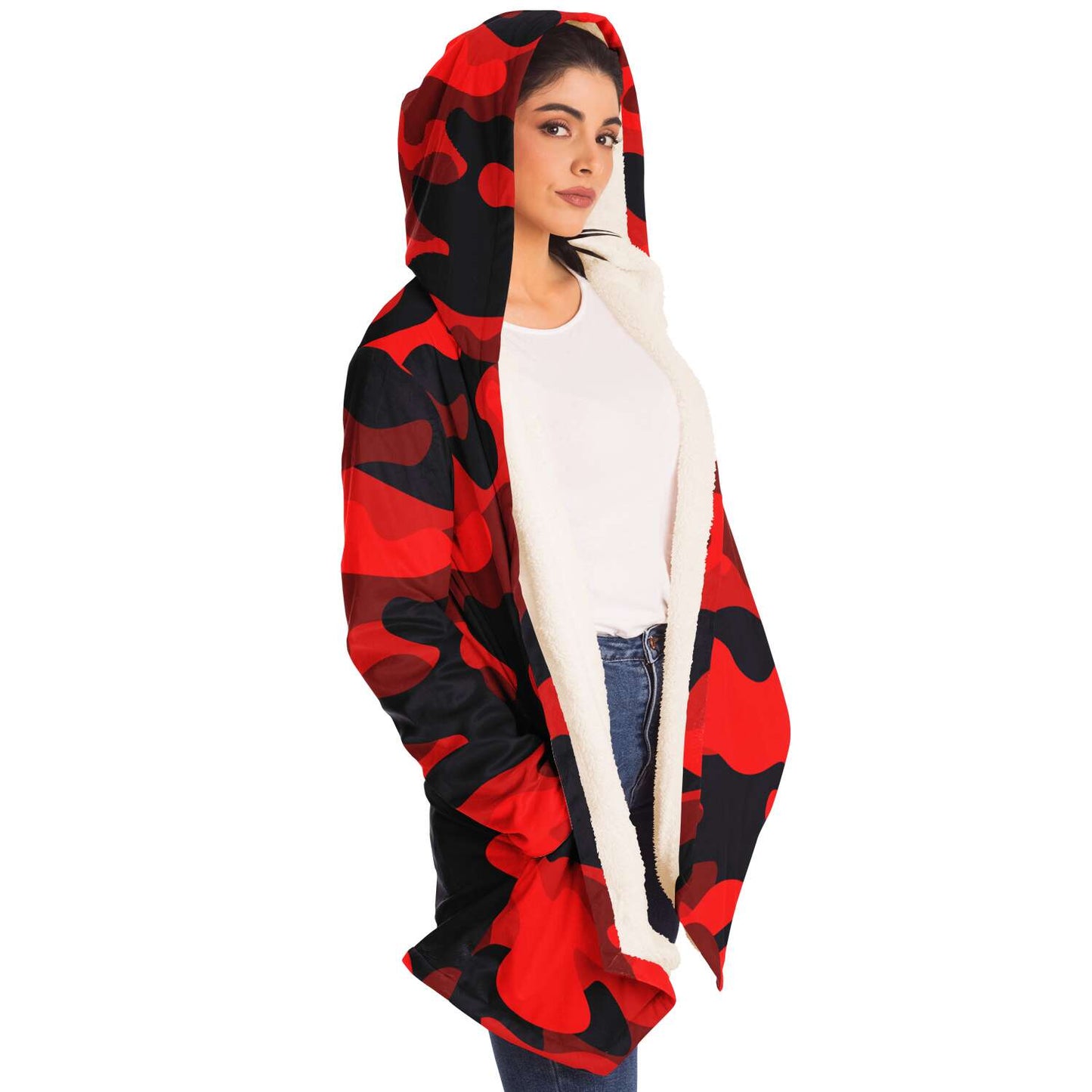 Red camouflage Cloak
