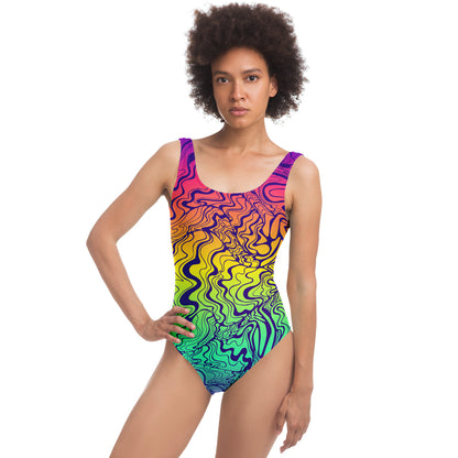 Trippy lines swimsuit