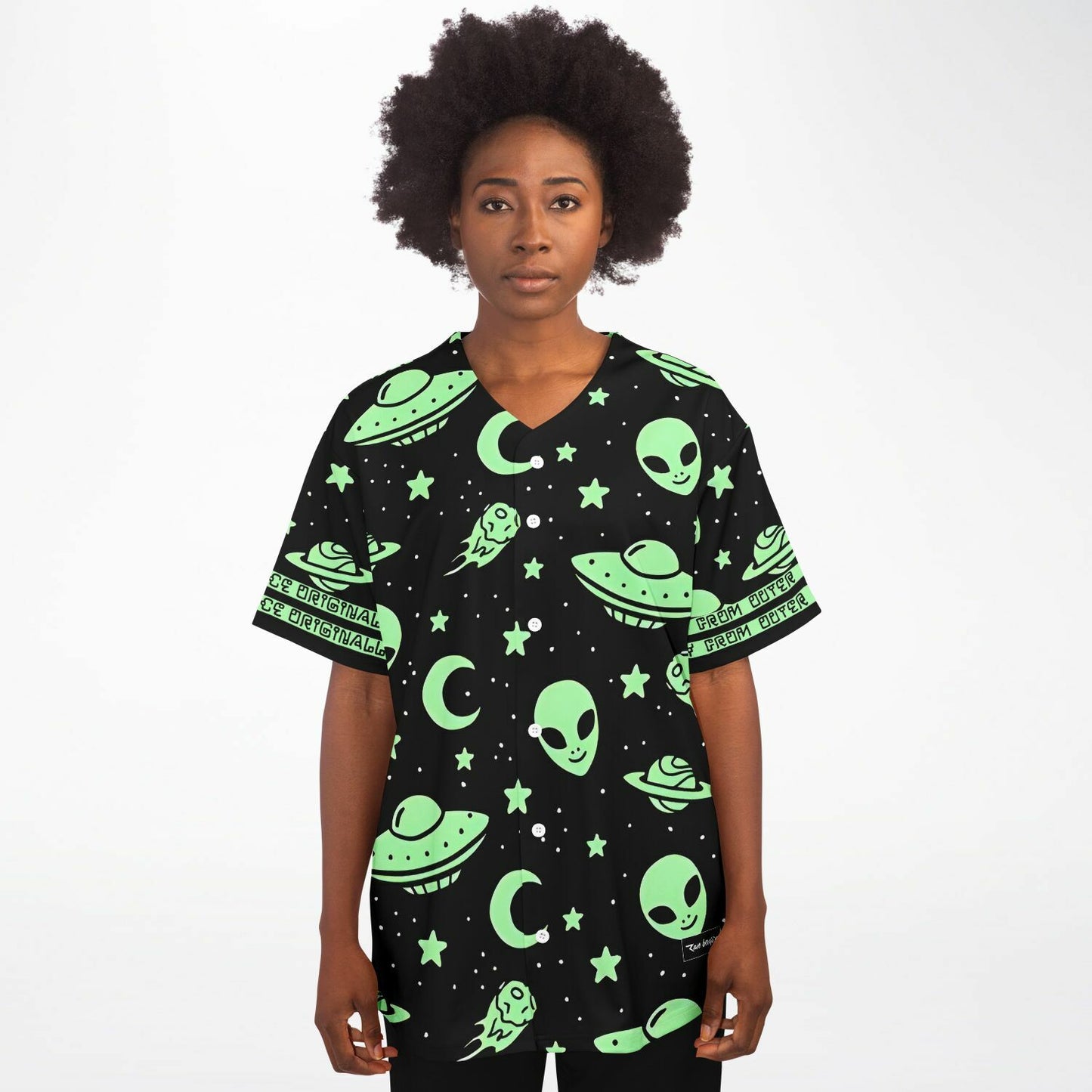 Originally from outer space baseball jersey