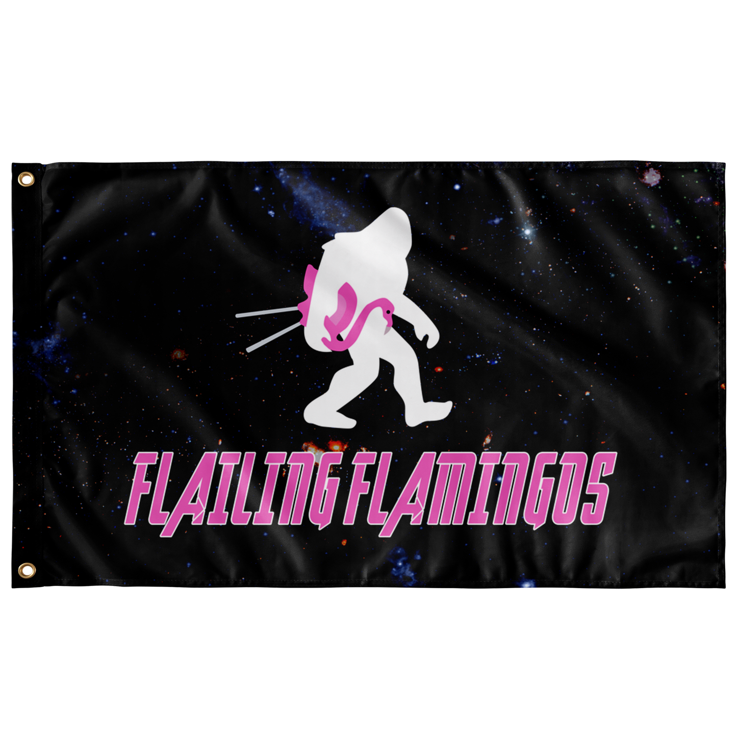 Flailing Flamengos custom flag