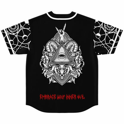 Illuminati abstract baseball jersey