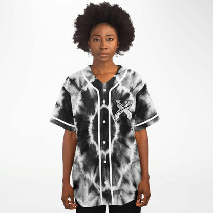 Tie dye excision baseball jersey