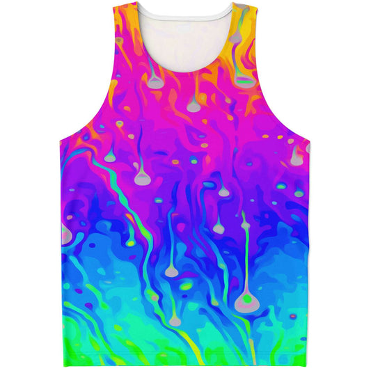Rainbow acid trip tank top