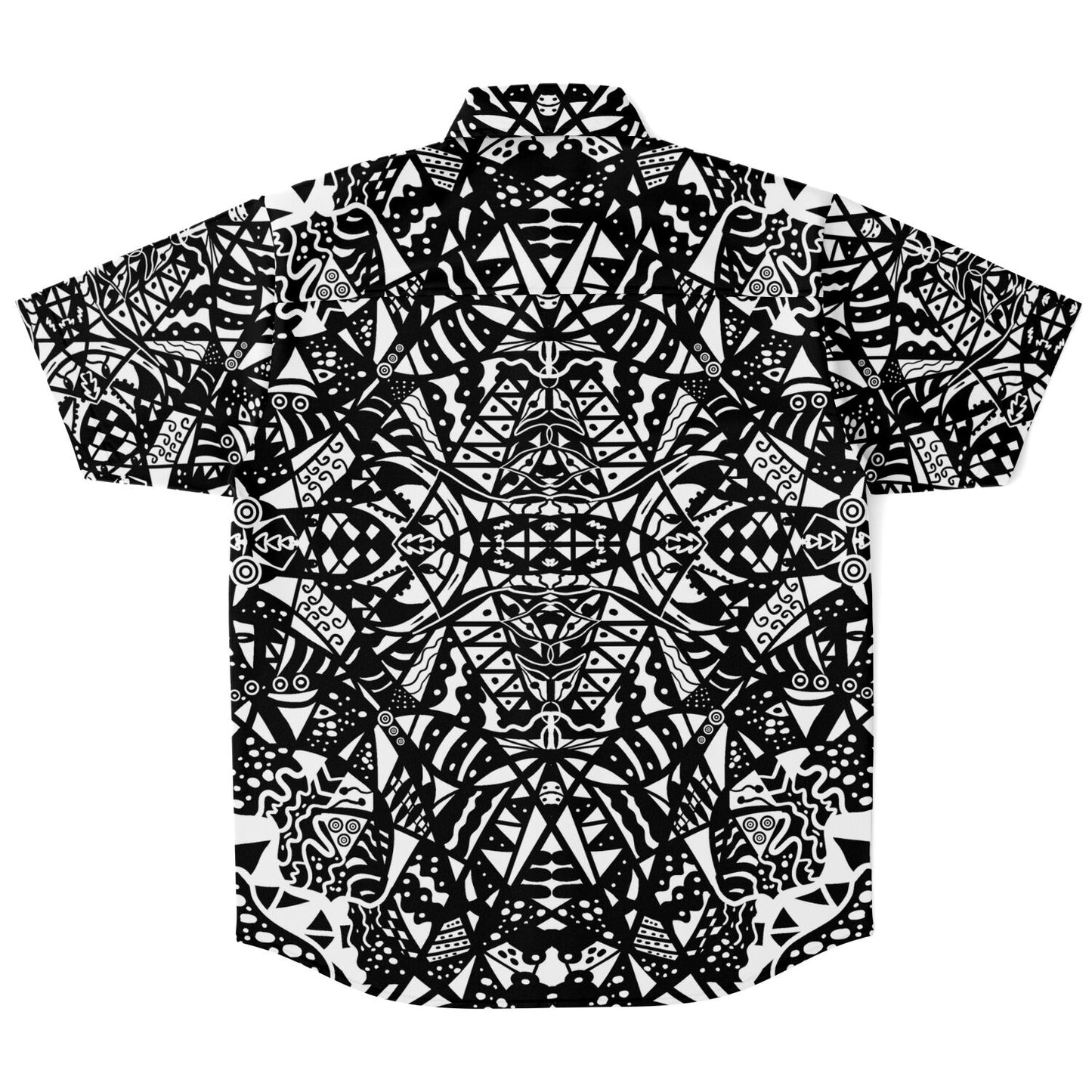 Trippy Short Sleeve Button Down Shirt
