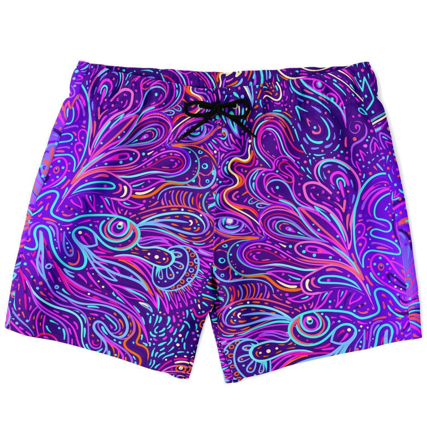 Trippy psychedelic swim trunk