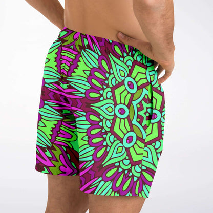 Colorful ethnic  swim trunk