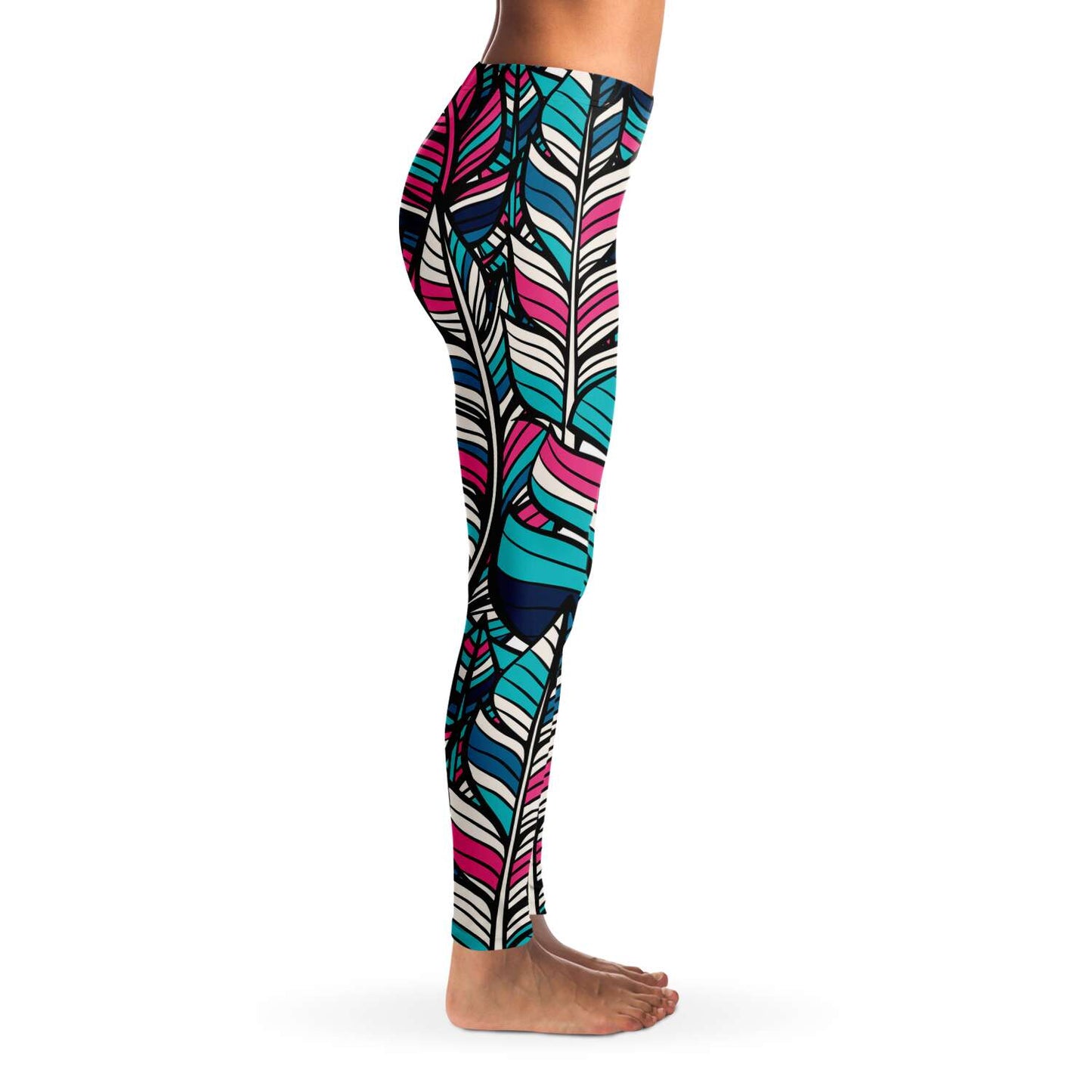 Colorful feathers Leggings