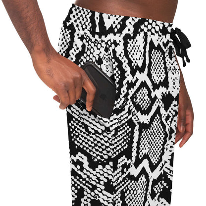Snake pattern jogger