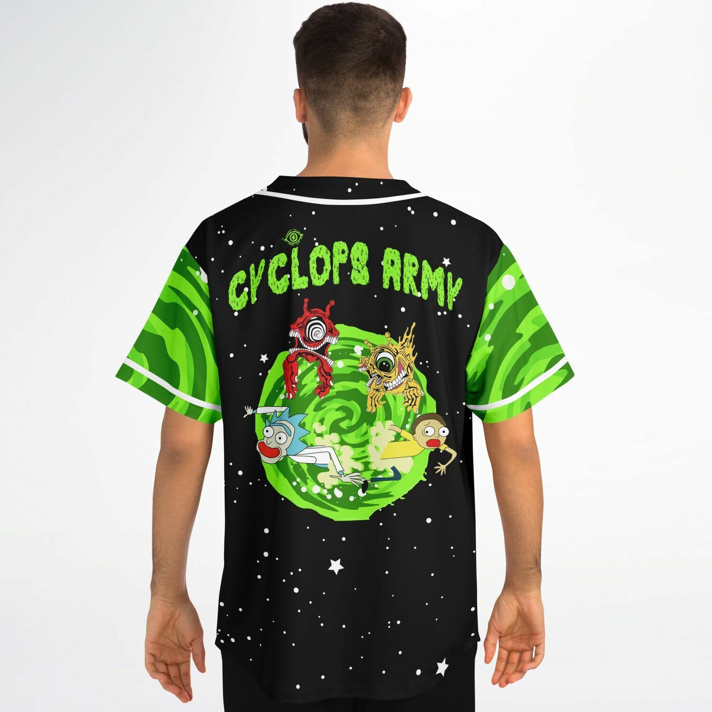 Cyclops army rick and morty crop top baseball jersey V3