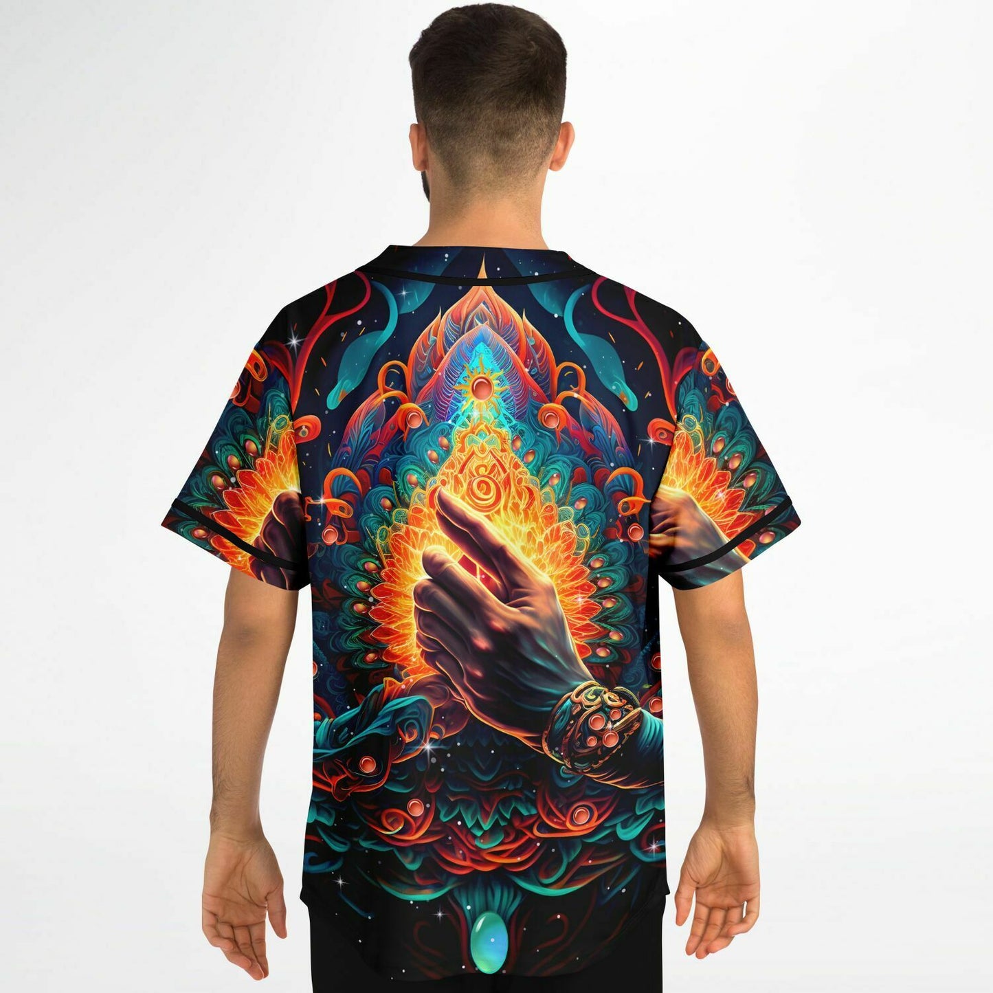 Psychedelic rave Baseball Jersey