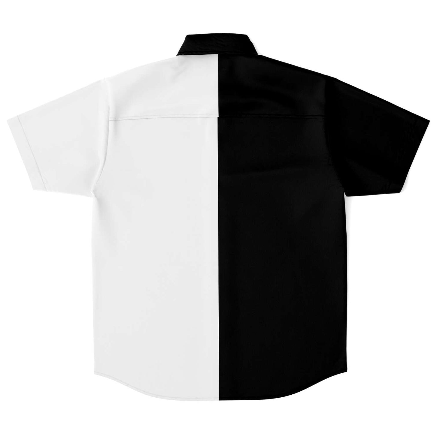 B&W divided short sleeve button down shirt