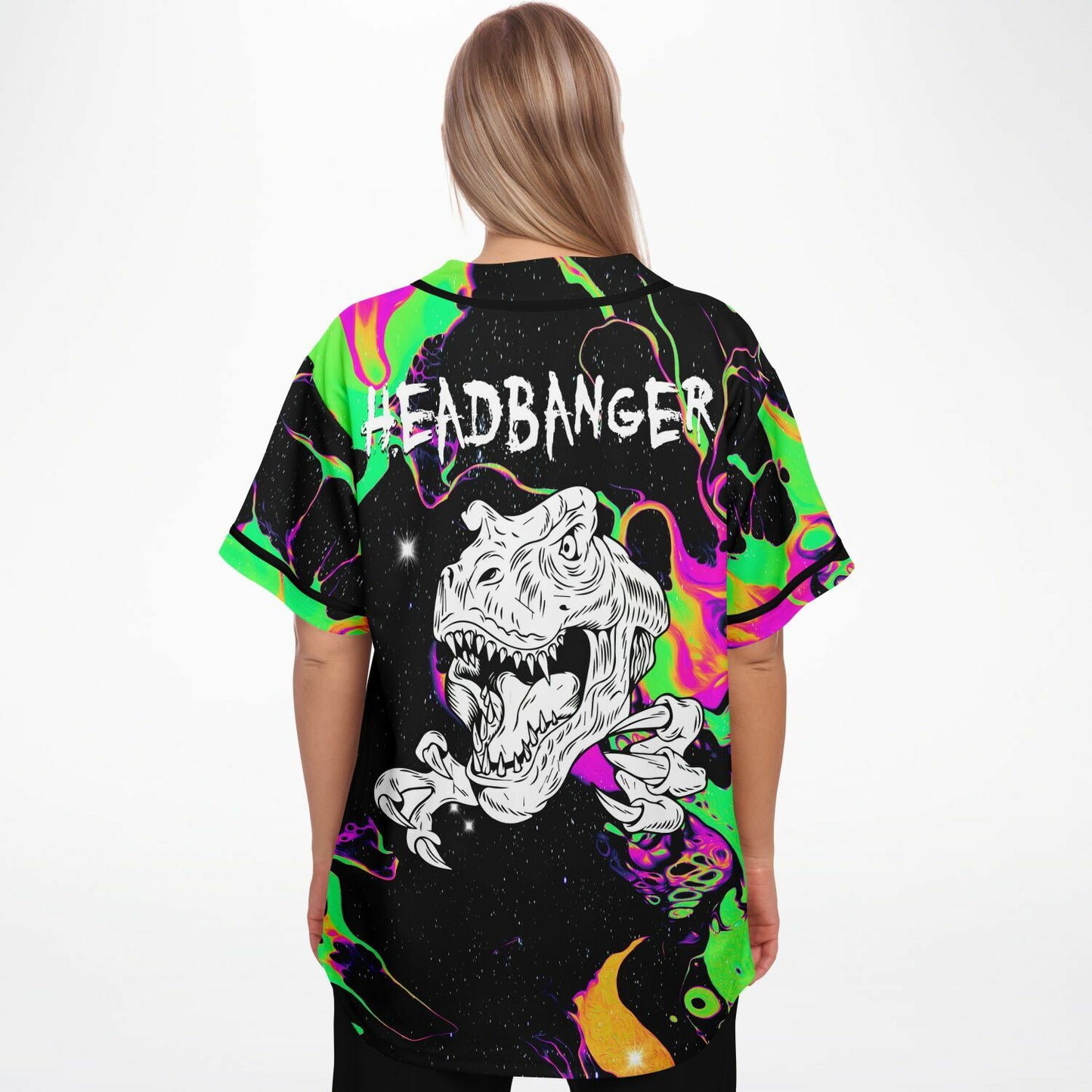 Angry T rex baseball jersey