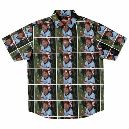 Byong-Son custom short sleeve button down shirt