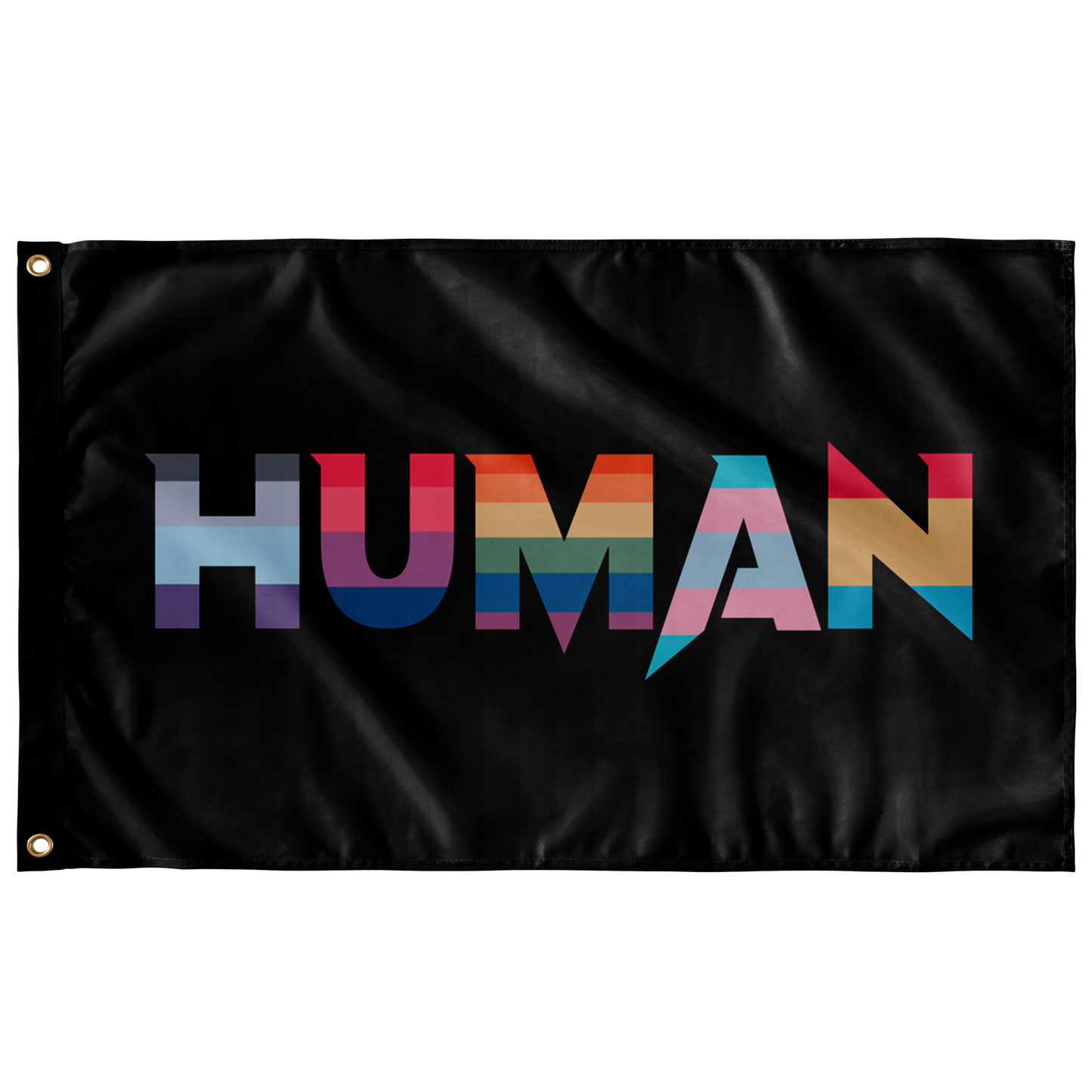 Human custom flag