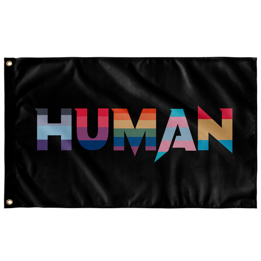 Human custom flag