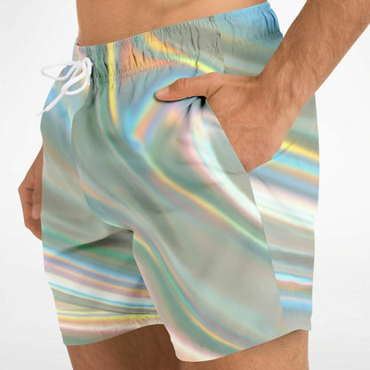 iridescent colors swim trunks