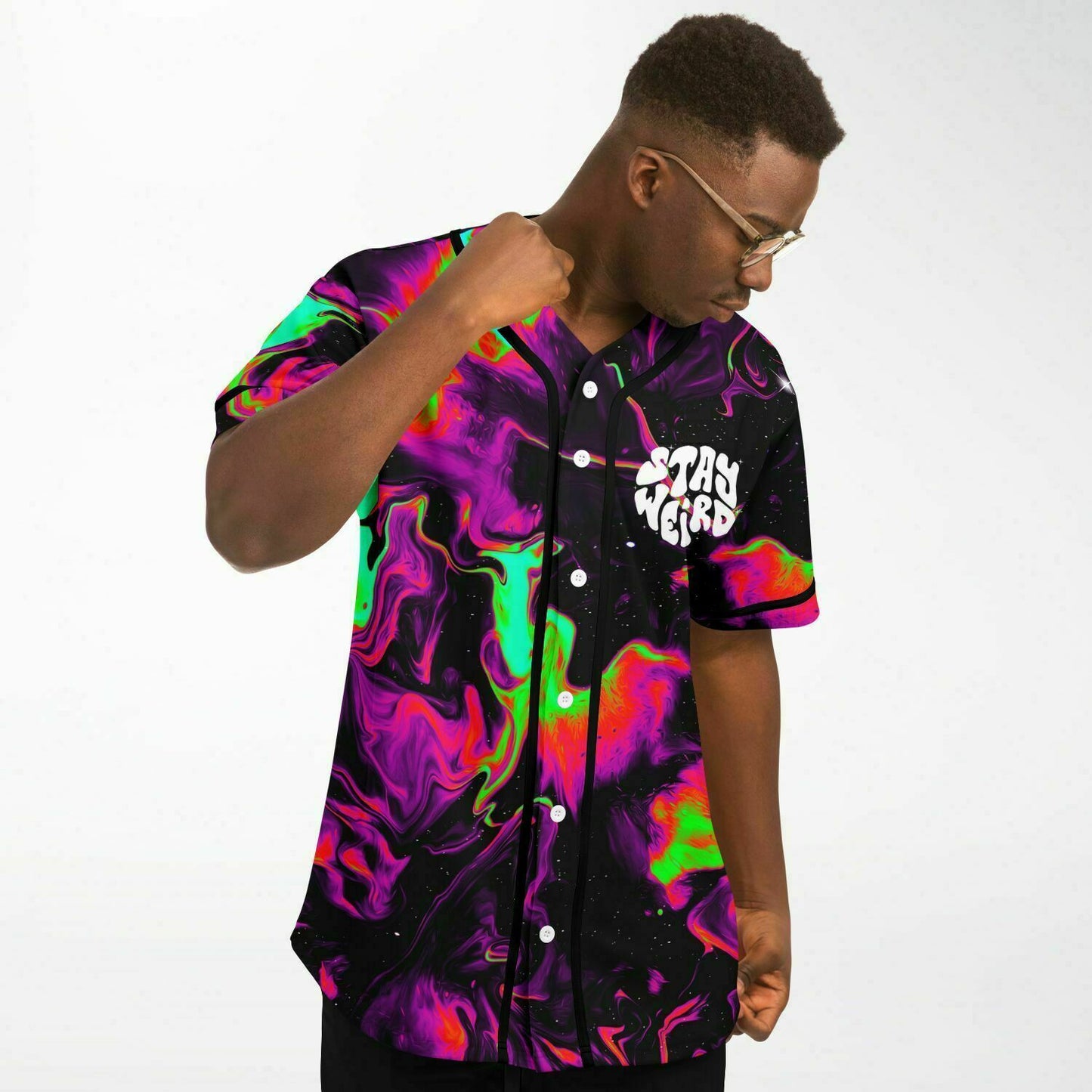 Stay weird custom rave baseball Jersey