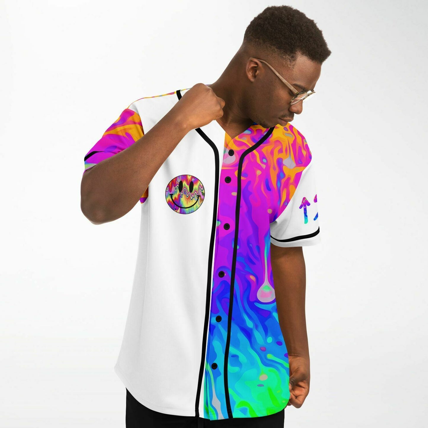 Daddy rainbow acid trip baseball jersey