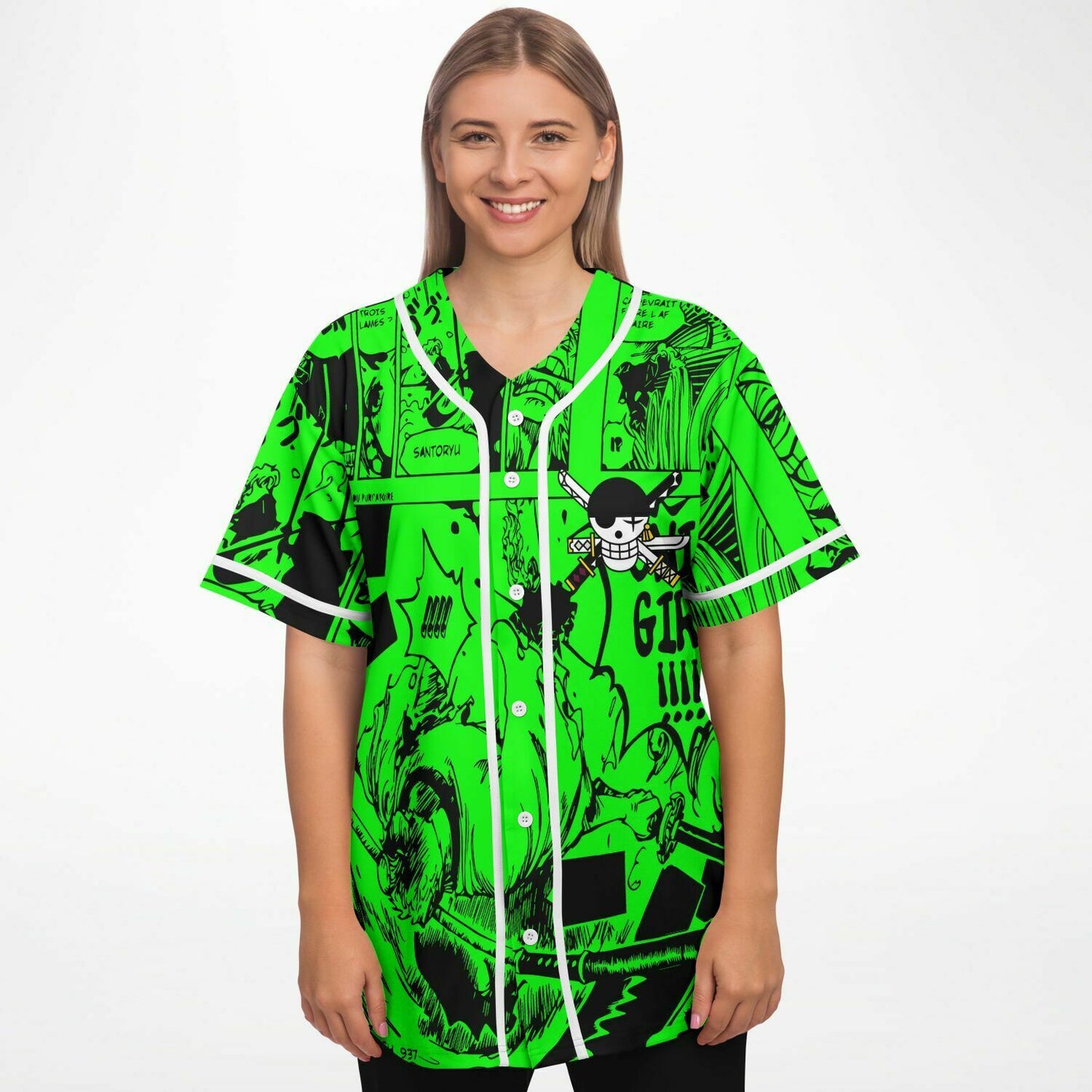 Zoro one pience baseball jersey