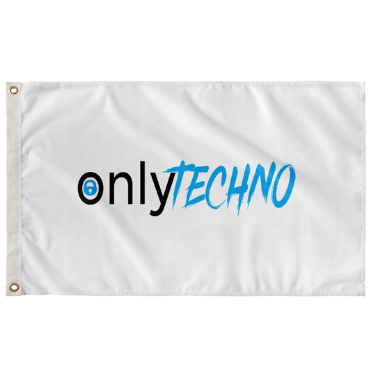 Only techno custom flag