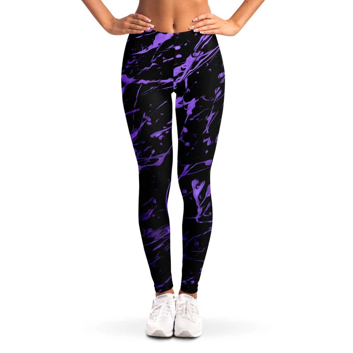 Purple splashed Leggings