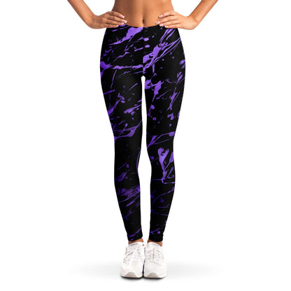 Purple splashed Leggings