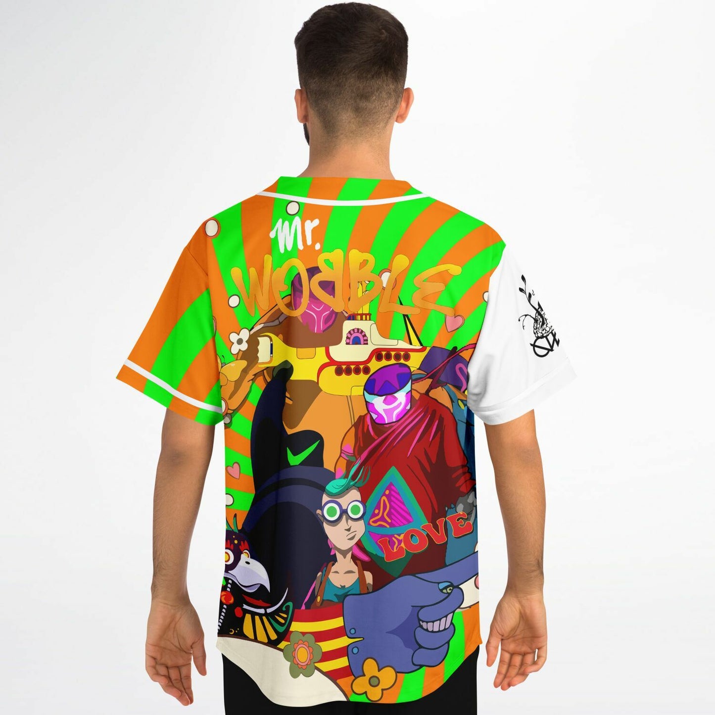 Blue submarine baseball jersey V2